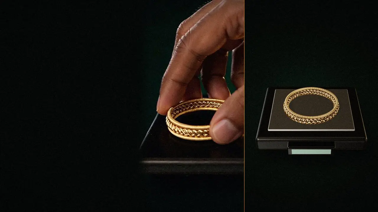 Gold purity test — touchstone method at the Vyasarpadi counter